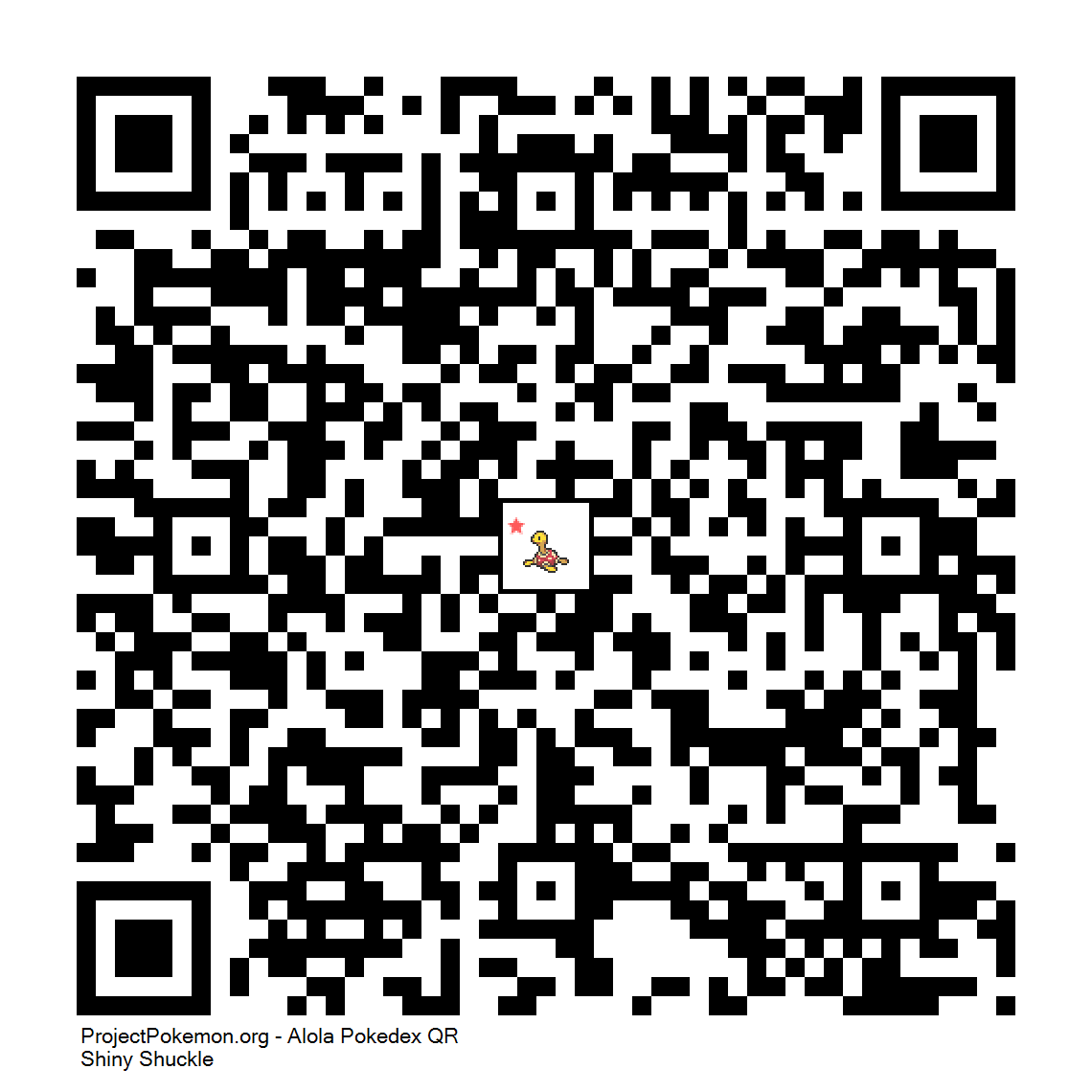 Cdigo QR de Shuckle variocolor